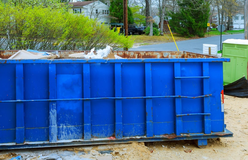 large dumpster in Cumberland County, North Carolina